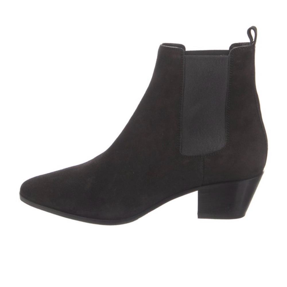 Saint Laurent Black Suede Chelsea Boot